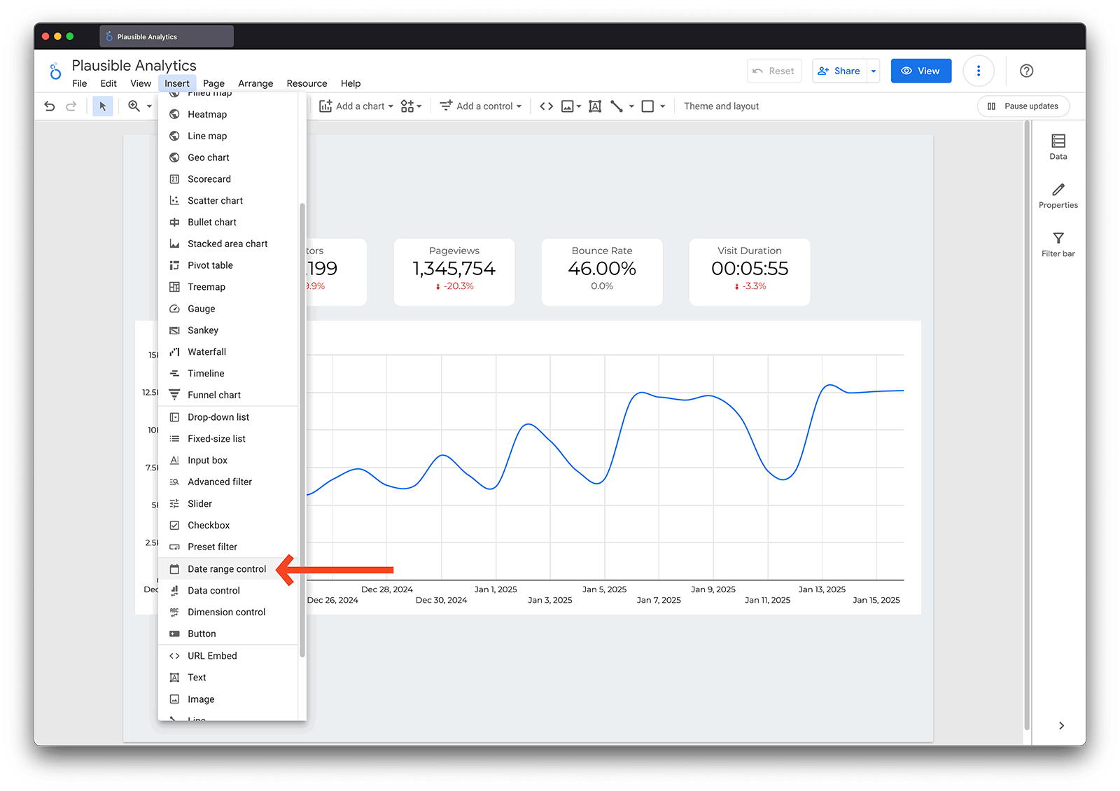 Date range